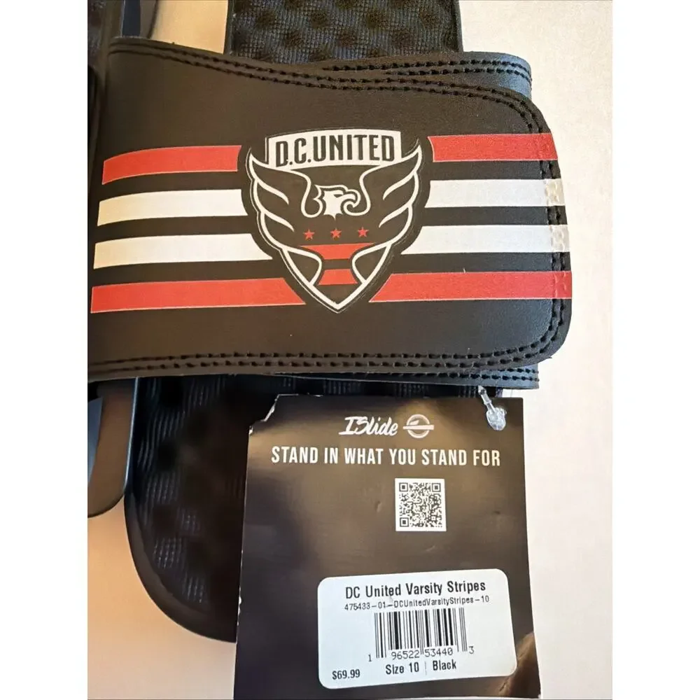 MLS D.C. United Slides Men’s Size 10 Brand New